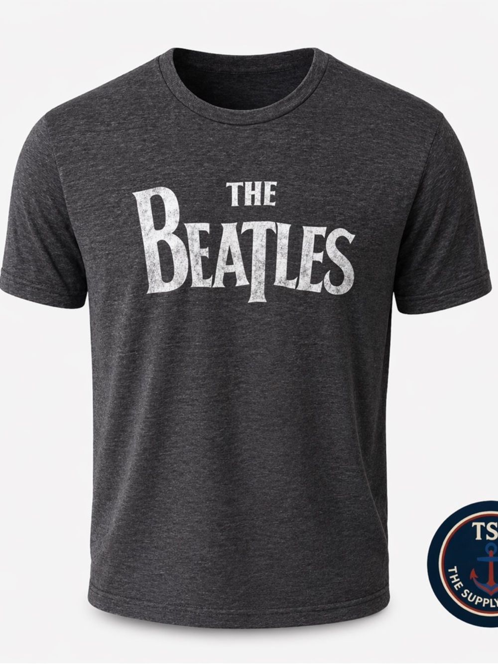 The Beatles Graphic T-Shirt Men’s L Gray Band Tee Short Sleeve
